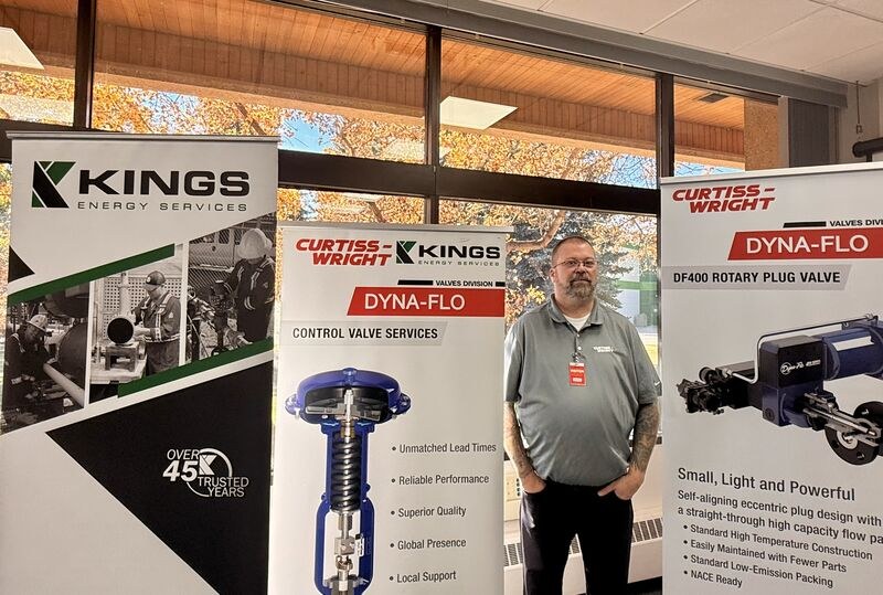 Dyna-Flo display at the Borouge Lunch and Learn