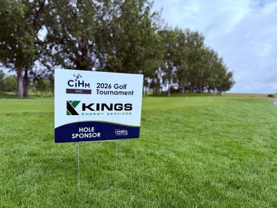 Kings Energy Services hole sponsor sign Kings Energy Services hole sponsor sign